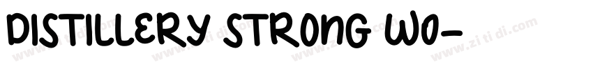 Distillery Strong W0字体转换